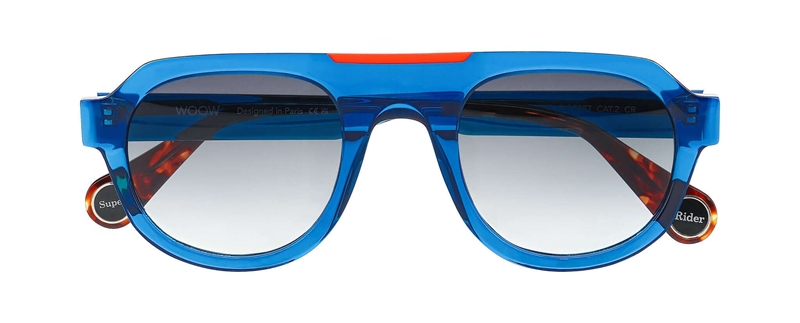 WooW SUPER RIDER 1 Solbrille (Form: Rund - Farve: Blå)