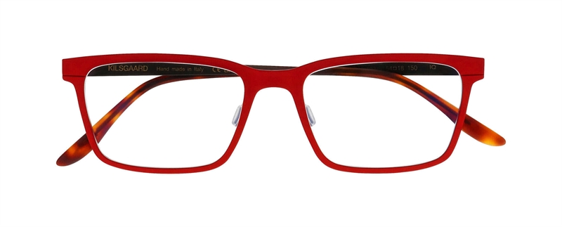 Kilsgaard ALUMINUM 19 Brillestel (Form: Firkantet - Farve: Rød)