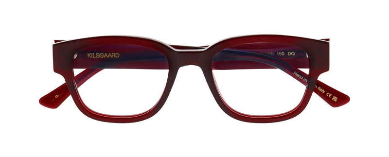 Kilsgaard ACETATE 07 Brillestel (Form: Firkantet - Farve: Rød)