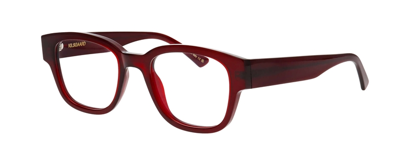 Kilsgaard ACETATE 07 Brillestel (Form: Firkantet - Farve: Rød)