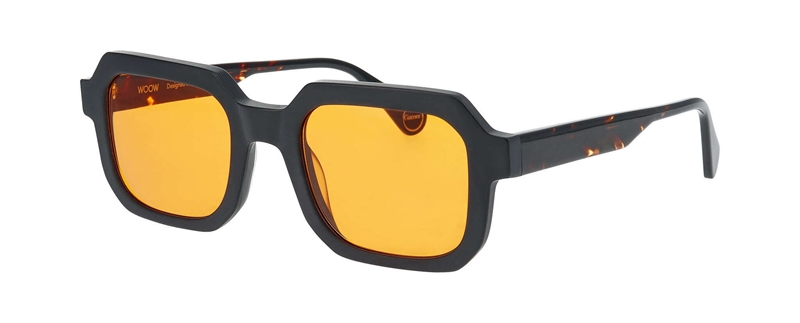 WooW SUPER GAMER 2 Solbrille (Form: Firkantet - Farve: Sort)