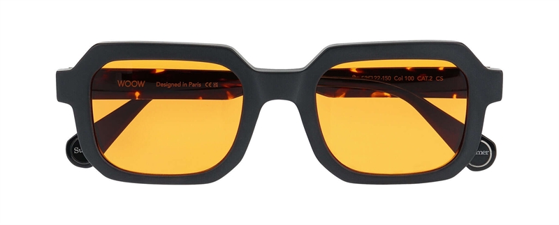 WooW SUPER GAMER 2 Solbrille (Form: Firkantet - Farve: Sort)