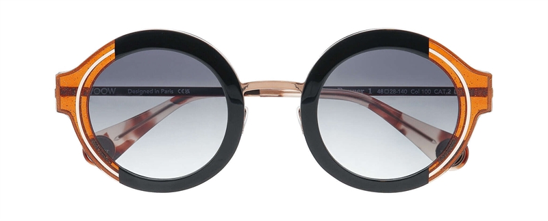 WooW SUPER RUNNER 1 Solbrille (Form: Rund - Farve: Sort)