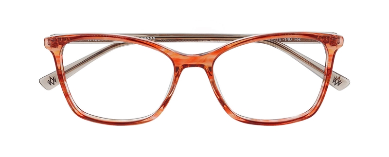 WilliamMorris MARBLE 1 Brillestel (Form: Firkantet - Farve: Orange)