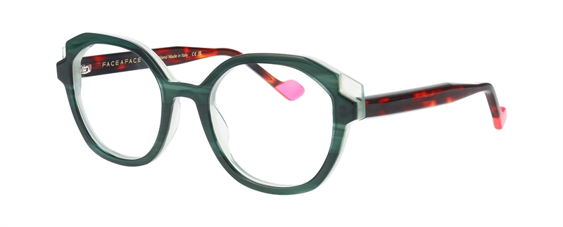 FaceAFace CHROMA 1 Brillestel (Form: Firkantet - Farve: Grøn)