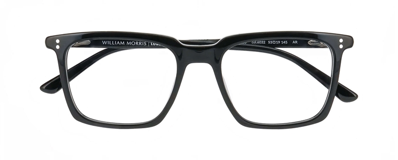 WilliamMorris 50356 Brillestel (Form: Firkantet - Farve: Sort)