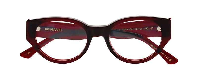 Kilsgaard ACETATE 14 Brillestel (Form: Cat Eye - Farve: Rød)