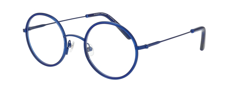 ProDesign ARCUS 1 Brillestel (Form: Rund - Farve: Blå)