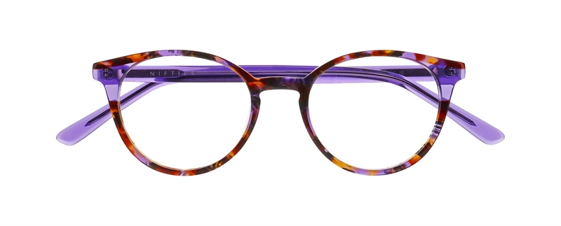 Nifties NI9526 Brillestel (Form: Oval - Farve: Lilla)