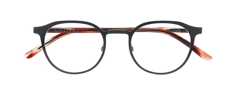 Nifties NI8552 Brillestel (Form: Oval - Farve: Sort)