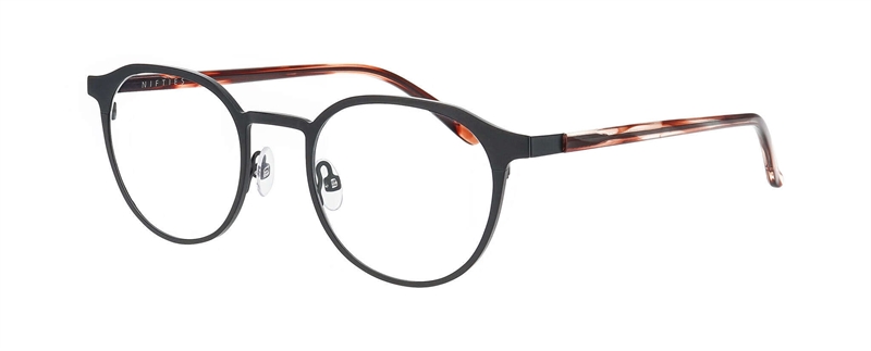 Nifties NI8552 Brillestel (Form: Oval - Farve: Sort)