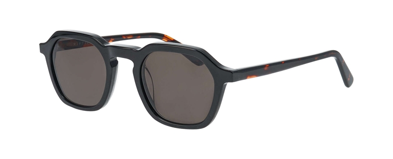 Nifties NI9882 Solbrille (Form: Firkantet - Farve: Sort)