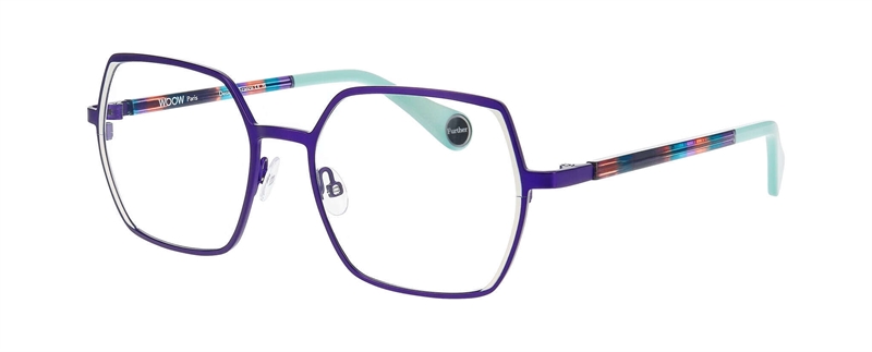 WooW GO FURTHER 2 Brillestel (Form: Firkantet - Farve: Blå)