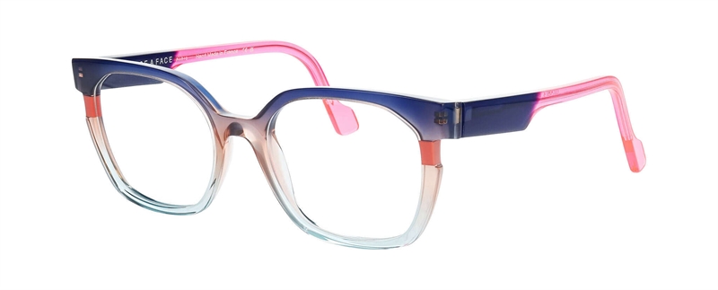 FaceAFace HAORI 3 Brillestel (Form: Firkantet - Farve: Blå)