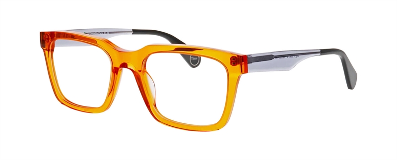 WooW BIG TIME 1 Brillestel (Form: Firkantet - Farve: Orange)