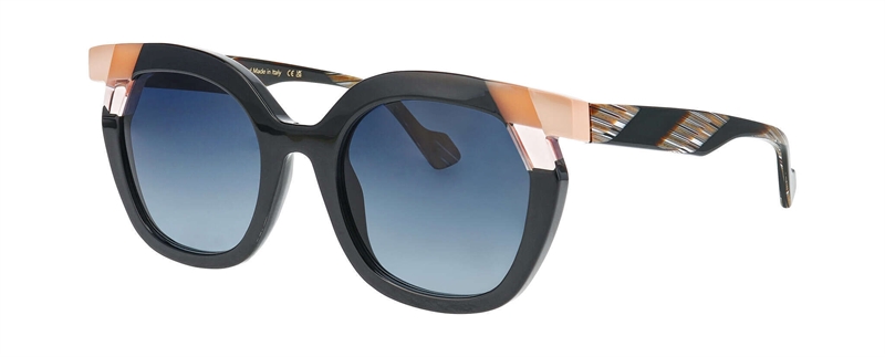 FaceAFace BLURED 2 Solbrille (Form: Firkantet - Farve: Sort)