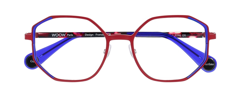 WooW GO FURTHER 1 Brillestel (Form: Firkantet - Farve: Pink)