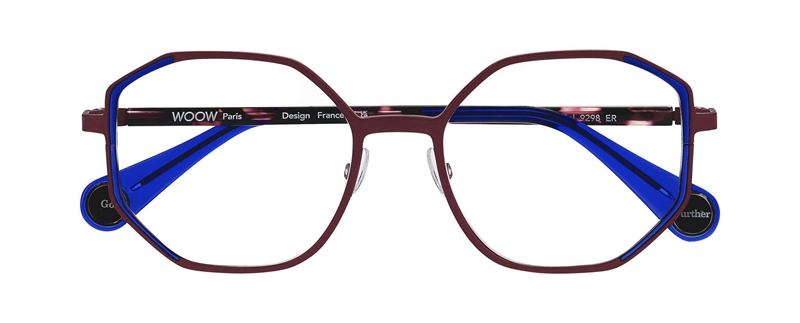 WooW GO FURTHER 1 Brillestel (Form: Firkantet - Farve: Pink)