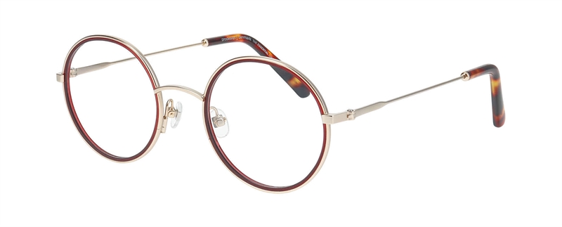 ProDesign ARCUS 1 Brillestel (Form: Rund - Farve: Guld)