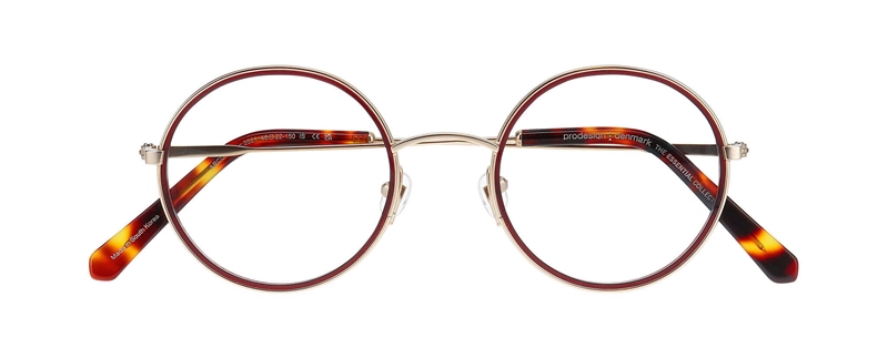 ProDesign ARCUS 1 Brillestel (Form: Rund - Farve: Guld)