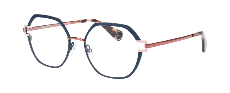 WooW TEAM SPIRIT 1 Brillestel (Form: Firkantet - Farve: Blå)