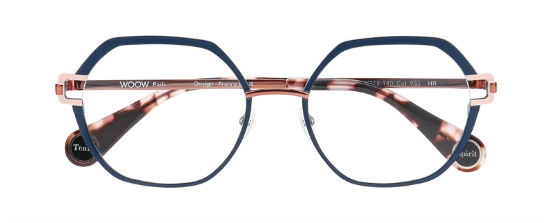 WooW TEAM SPIRIT 1 Brillestel (Form: Firkantet - Farve: Blå)