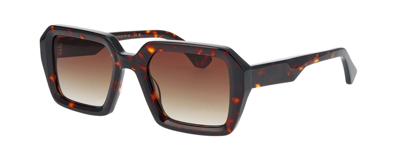 ProDesign BERYL Solbrille (Form: Firkantet - Farve: Brun)