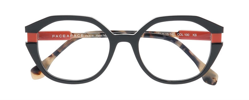 FaceAFace ETTO 2 Brillestel (Form: Firkantet - Farve: Sort)