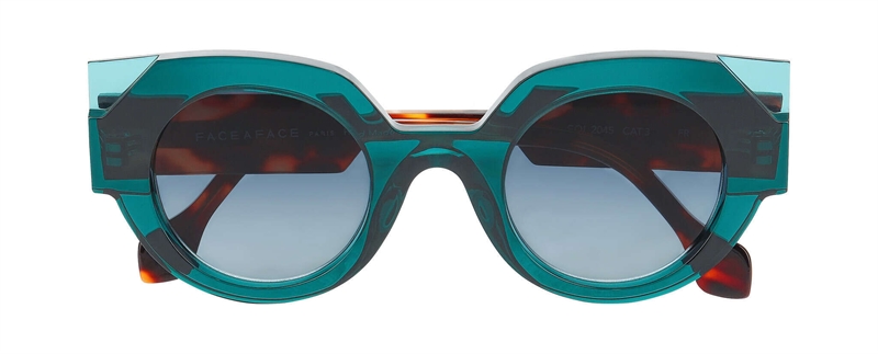 FaceAFace SCREEN 1 Solbrille (Form: Panto - Farve: Blå)