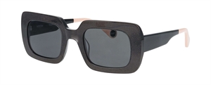WooW SUPER BLUFF 1 Solbrille (Form: Firkantet - Farve: Sort)