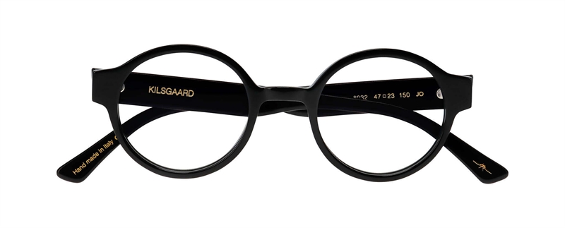 Kilsgaard ACETATE 01 Brillestel (Form: Rund - Farve: Sort)