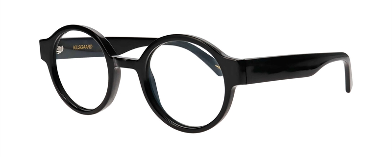 Kilsgaard ACETATE 01 Brillestel (Form: Rund - Farve: Sort)