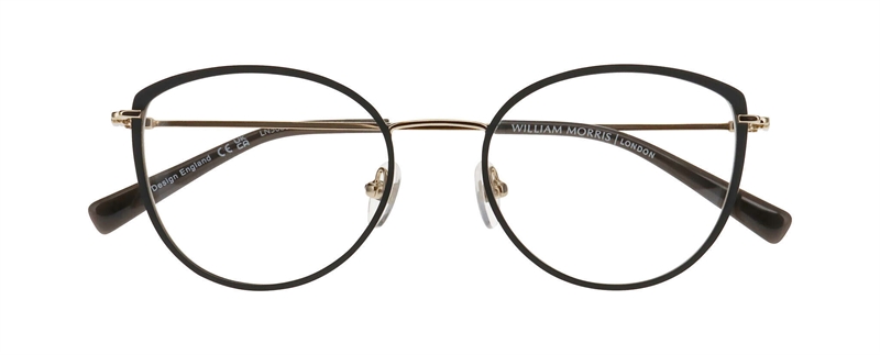 WilliamMorris 50301 Brillestel (Form: Oval - Farve: Sort)
