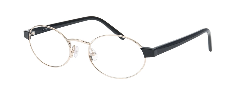 Inface PSST Brillestel (Form: Oval - Farve: Sort)