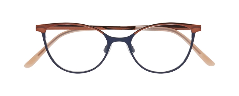 Nifties NI8539 Brillestel (Form: Cat Eye - Farve: Blå)
