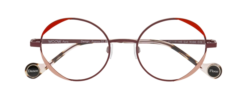 WooW DANCE FLOOR 1 Brillestel (Form: Rund - Farve: Lilla)