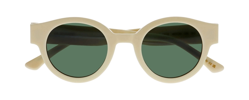 Kilsgaard ACETATE 19 SUN Solbrille (Form: Rund - Farve: Hvid)