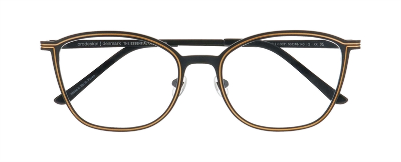 ProDesign LINED 2 Brillestel (Form: Summerbird - Farve: Sort)