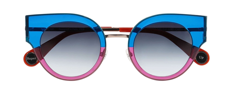 WooW SUPER UP Solbrille (Form: Cat Eye - Farve: Blå)