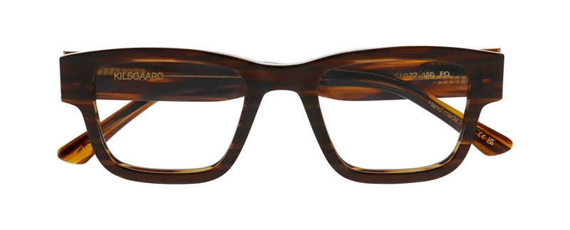 Kilsgaard ACETATE 18 Brillestel (Form: Firkantet - Farve: Brun)