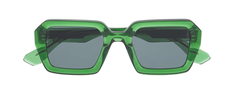 ProDesign BERYL Solbrille (Form: Firkantet - Farve: Grøn)