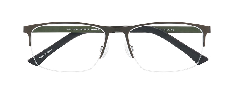 WilliamMorris EARL 1 Brillestel (Form: Firkantet - Farve: Grøn)