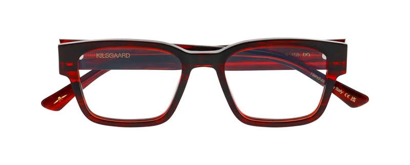Kilsgaard ACETATE 08 Brillestel (Form: Firkantet - Farve: Rød)