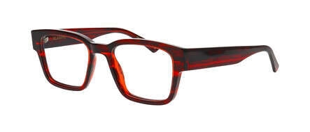 Kilsgaard ACETATE 08 Brillestel (Form: Firkantet - Farve: Rød)