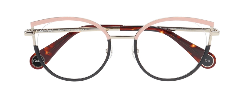 WooW GAME ON 2 Brillestel (Form: Cat Eye - Farve: Pink)