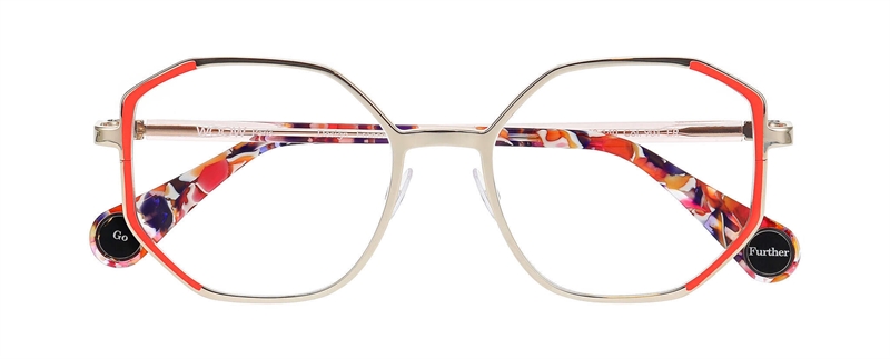 WooW GO FURTHER 1 Brillestel (Form: Firkantet - Farve: Guld)