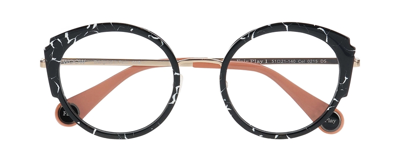 WooW FAIR PLAY 1 Brillestel (Form: Rund - Farve: Sort)