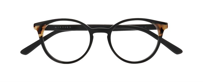 Nifties NI9526 Brillestel (Form: Oval - Farve: Sort)