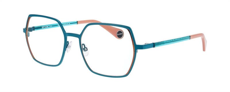 WooW GO FURTHER 2 Brillestel (Form: Firkantet - Farve: Blå)