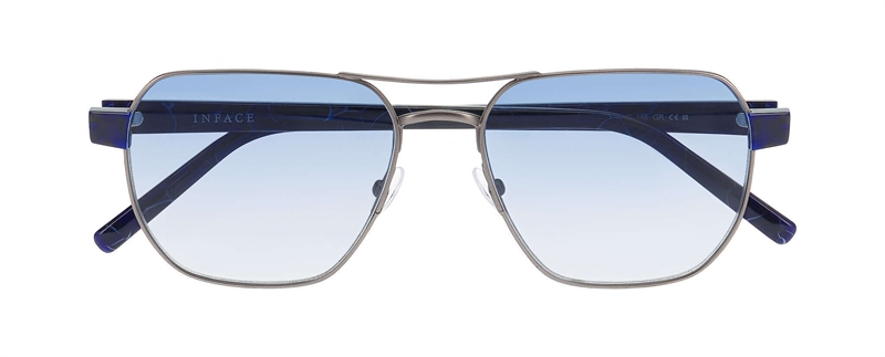 Inface DANG Brillestel (Form: Firkantet - Farve: Blå)